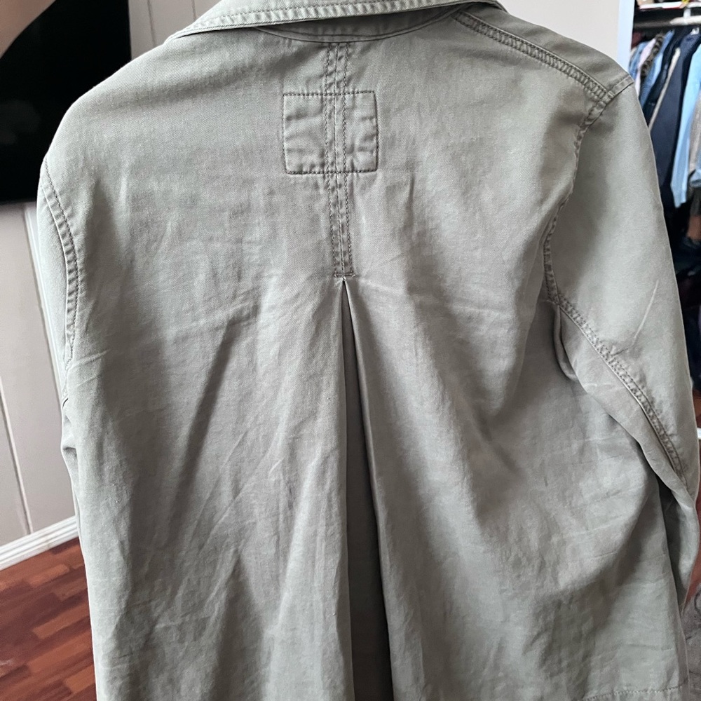 Grey Button Up Jacket - image 2